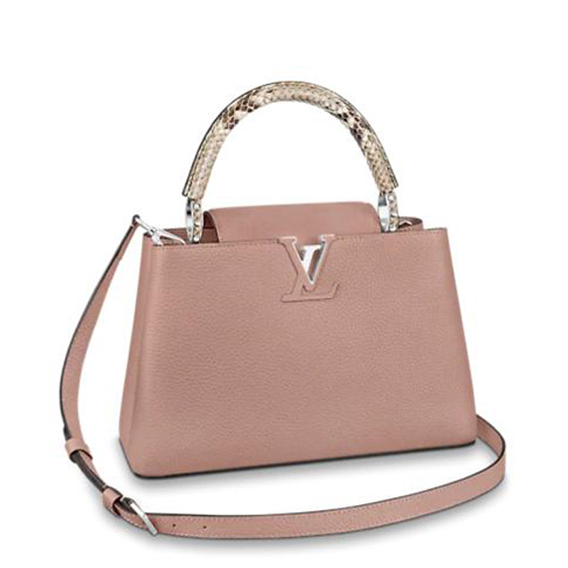 Louis Vuitton CAPUCINES MM Handbag N92801 Magnolia Pink